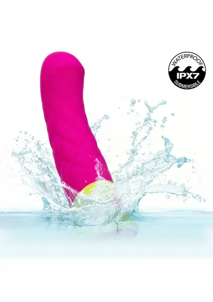 Rave Quilted G Vibrator - Curved Silicone Massager, 10 Modes, USB, IPX7