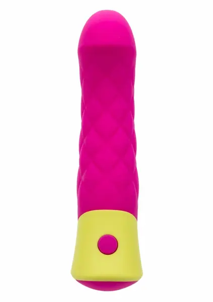 Rave Quilted G Vibrator - Curved Silicone Massager, 10 Modes, USB, IPX7