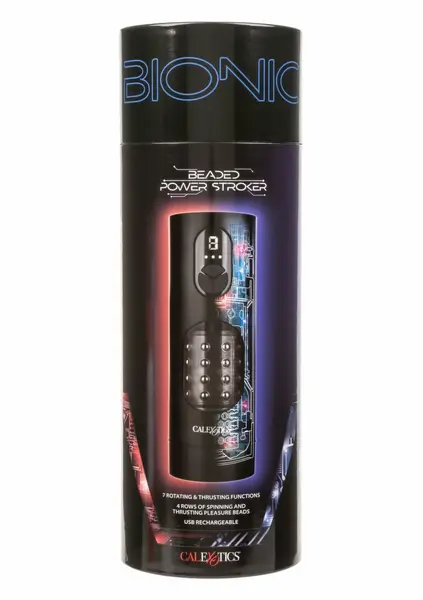 CalExotics Bionic Beaded Power Stroker USB-C Rechargeable Intimate Machine