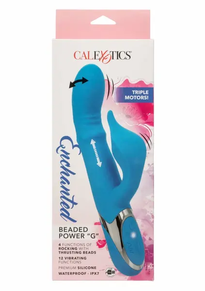 CalExotics Beaded Power G Vibrator Silicone Waterproof Rechargeable
