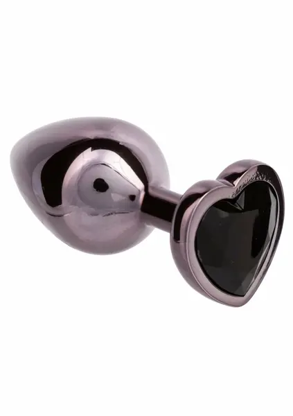 CalExotics Jewel Diamond Heart Plug Large - Elegant Metal Intimate Accessory