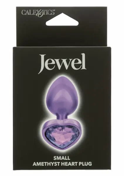 CalExotics Jewel Diamond Heart Plug Small - Elegant Nickel-Free Intimate Accessory