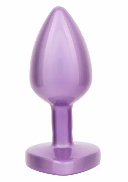 CalExotics Jewel Diamond Heart Plug Small - Elegant Nickel-Free Intimate Accessory