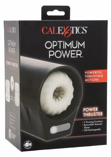CalExotics Optimum Power Thruster Rechargeable Intimate Machine, 5 Modes, Black