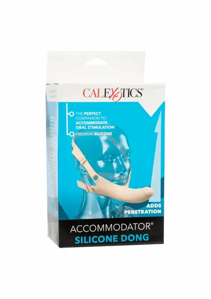 CalExotics Accommodator Silicone Dong Black - Adjustable System