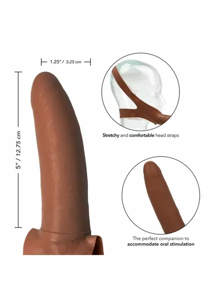 California Exotic The Accommodator Latex Dual-Action Intimate System 5”