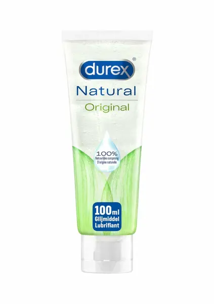 Durex Natural Gel 12 x 100 ml - Water-Based Lubricant, pH-Balanced, Fragrance-Free