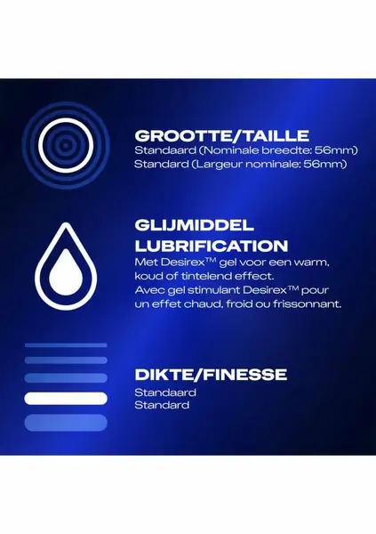 Durex Orgasm Intense 6x10 Pleasure-Fit Textured Condoms