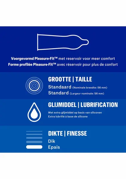 Durex Extra Safe 6x3 Enhanced Comfort & Protection Latex Condoms