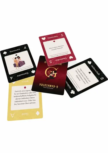 G Kamasutra Cards 24 pcs Multilingual Intimacy Game Set