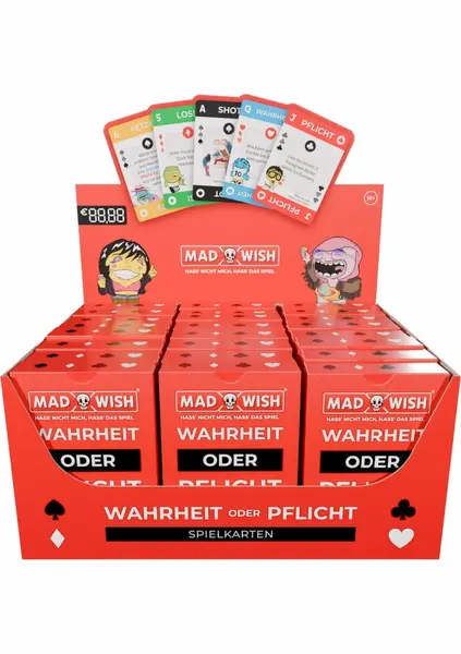 MadWish Playing Cards ENG/DE 24-Pack - Party Game Set