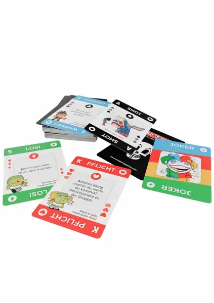 MadWish Playing Cards ENG/DE 24-Pack - Party Game Set