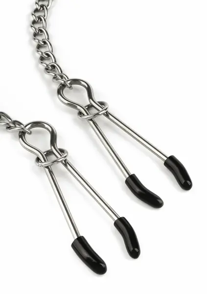 Mr. Steel Tweezer Adjustable Stainless Steel Nipple Clamps with Chain