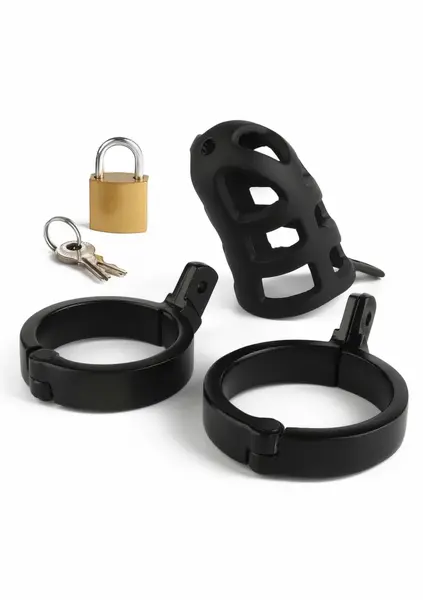 Mr. Steel Chastity Cage Stainless Steel Secure Ventilated Model