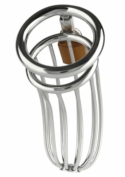 The Man Slut Mr. Steel Chastity Cage Stainless Steel Secure Fit