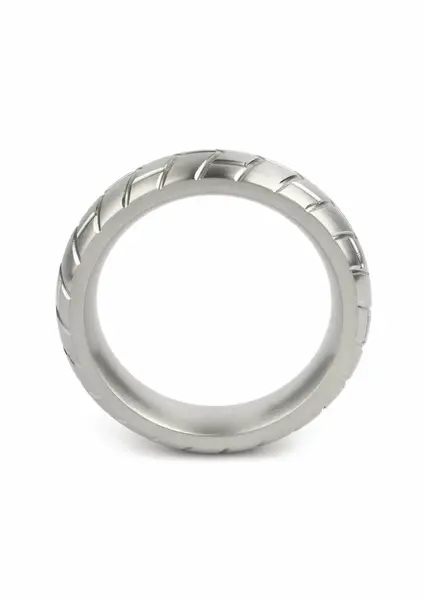 Mr. Steel MeGa Tire C-Ring Satin 50mm - Stainless Steel, Satin Finish