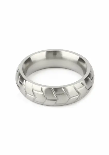 Mr. Steel MeGa Tire C-Ring Satin 45mm - Stainless Steel, Satin Finish