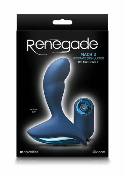 Renegade Mach II Intimate Silicone Device with Remote Control, Black