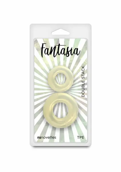 Fantasia Double Stack Intimate Device TPE Flexible Design Silver