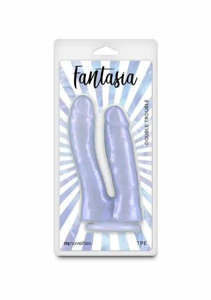 Fantasia Double Trouble Flexible TPE Intimate Device, Shimmer Finish