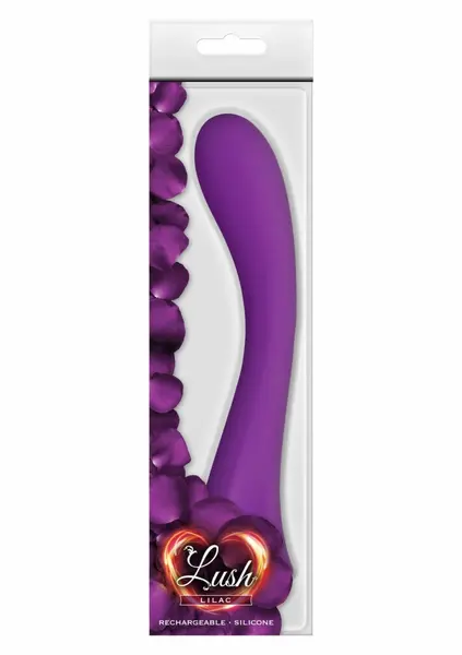 Lush Lilac Rechargeable Silicone Intimate Massager 190mm Purple
