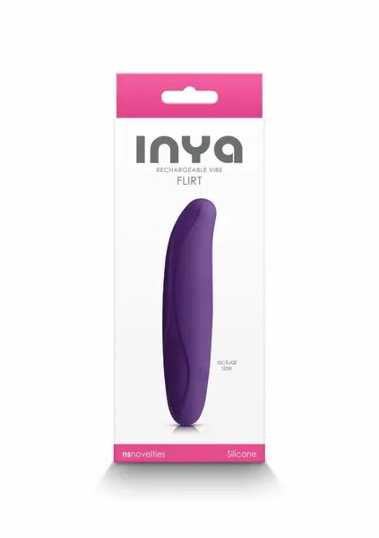 INYA Flirt Flexible Rechargeable Silicone Intimate Massager Pink