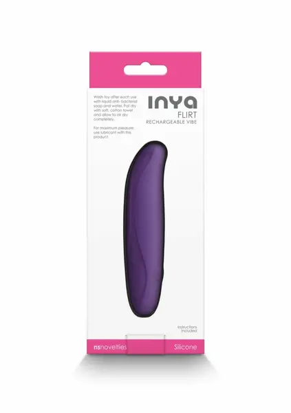INYA Flirt Flexible Rechargeable Silicone Intimate Massager Pink