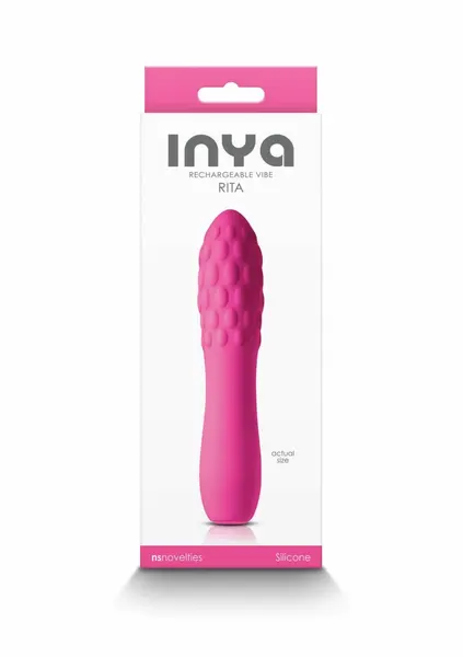INYA Rita Compact Rechargeable Silicone Intimate Device Pink