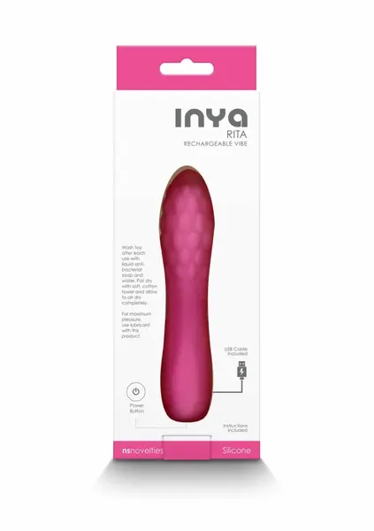 INYA Rita Compact Rechargeable Silicone Intimate Device Pink