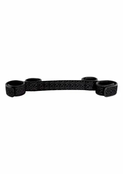 NS Novelties Sinful Soft Spreader Bar with Neoprene Padding Black