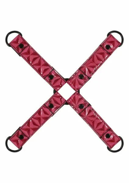 Sinful Hogtie Adjustable Restraint System, Vinyl & Neoprene, Black