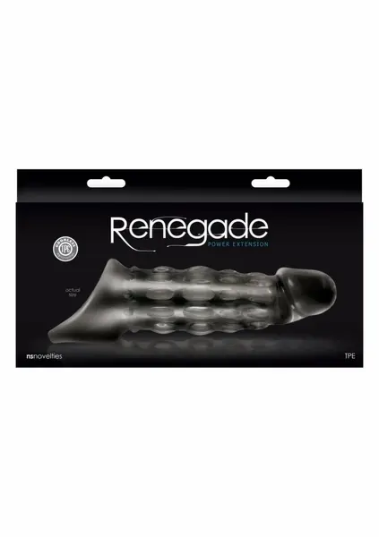 Power Extension Ribbed Comfort Intimate Sleeve Transparent