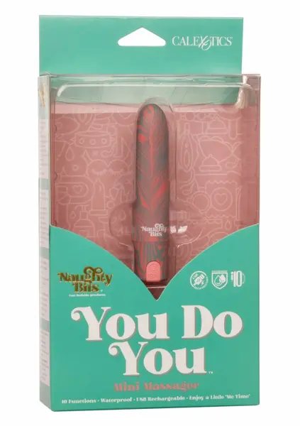 Naughty Bits You Do You Mini Massager Floral 10-Function Rechargeable