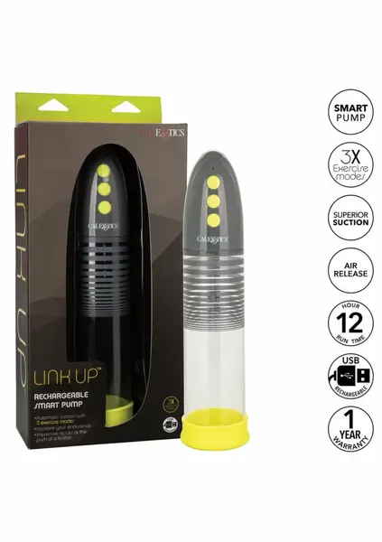 Link Up Rechargeable Smart Pump - Advanced Suction System, Black