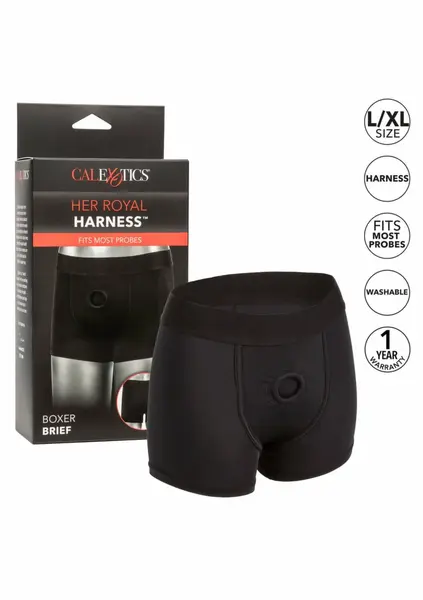 CalExotics Her Royal Harness Boxer Brief L/XL - Supportive Harness System