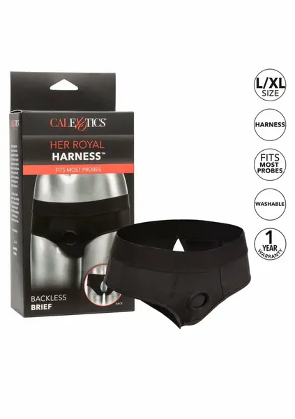 CalExotics Her Royal Harness Backless Brief S/M - Comfort Fit Harness