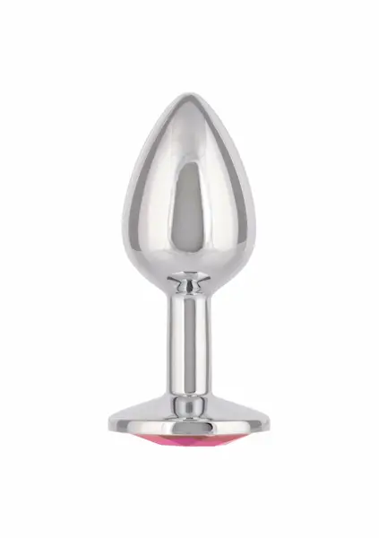 Jewel Small Rose Plug Metallic Intimate Accessory with Gem Accent