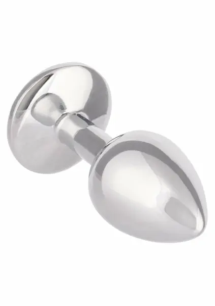 Jewel Small Rose Plug Metallic Intimate Accessory with Gem Accent