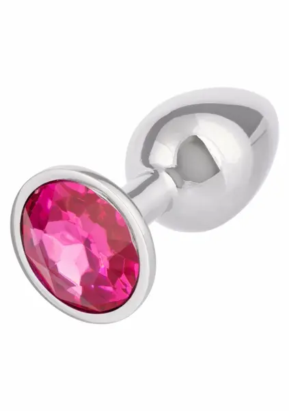 Jewel Small Rose Plug Metallic Intimate Accessory with Gem Accent
