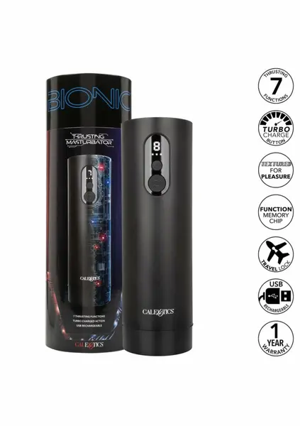 Bionic Thrusting Intimate Machine 7-Function USB Rechargeable Black