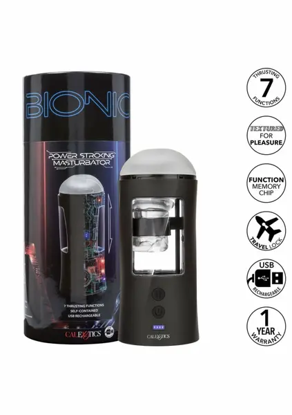 Bionic Power Stroking Intimate Machine 7-Function Black 716770104380
