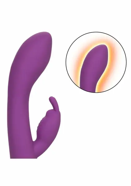 Jack Rabbit Elite Warming Rabbit Silicone Intimate Device Pink USB