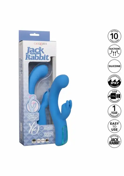 Jack Rabbit Elite Suction Rabbit Intimate Machine, Pink, Silicone, USB