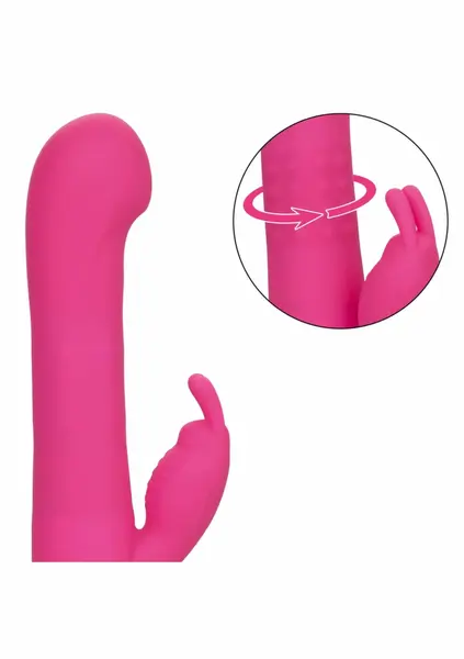 Jack Rabbit Elite Beaded G Rabbit Silicone Intimate Device Purple