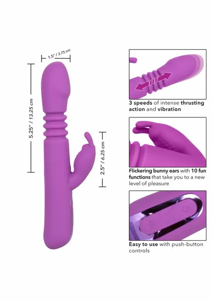 Pipedream Elite Thrusting Rabbit Dual-Action Intimate Machine Pink