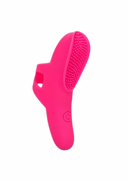 Neon Vibes The Nubby Vibe Finger Massager, 10 Modes, Waterproof, Pink