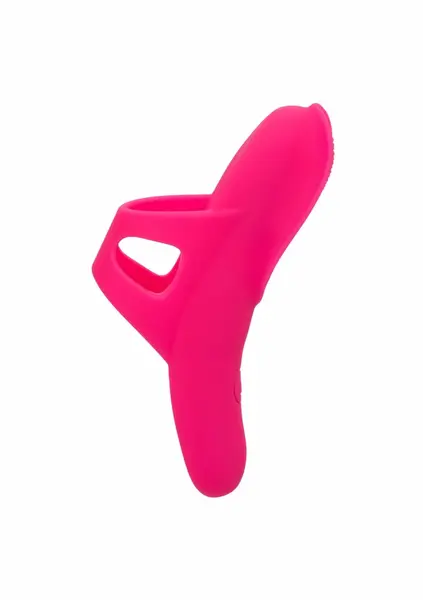 Neon Vibes The Nubby Vibe Finger Massager, 10 Modes, Waterproof, Pink