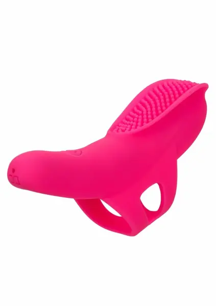 Neon Vibes The Nubby Vibe Finger Massager, 10 Modes, Waterproof, Pink