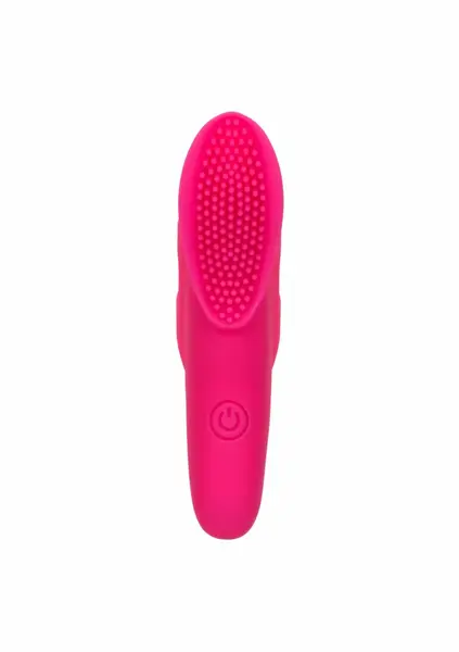 Neon Vibes The Nubby Vibe Finger Massager, 10 Modes, Waterproof, Pink