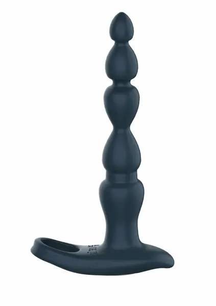 ToyJoy Elixer Vibrating Double Penetrator Flexible Beaded System Black